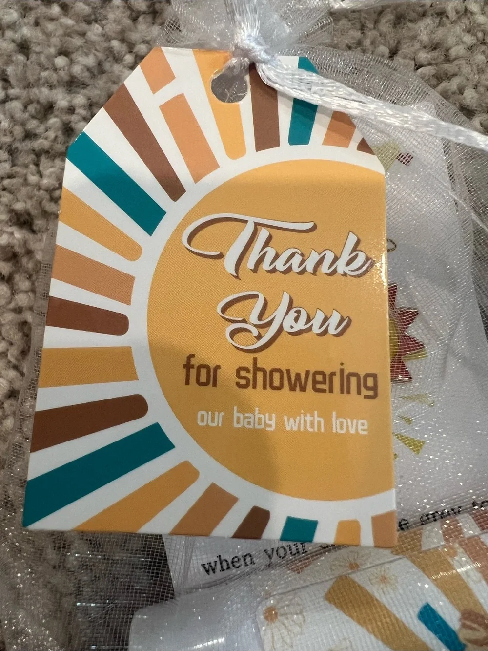 Baby Shower Thank You Favor Lip Balm - Yellow Sun Design